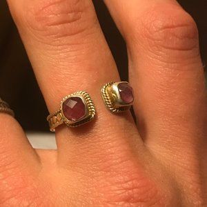 Anna Beck Ring: Rubies + gold plated